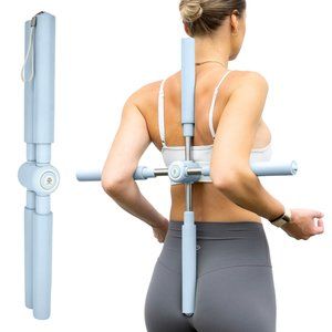 OBO Compact Posture Corrector Yoga Cross Stick - Back Straightener & Stretcher